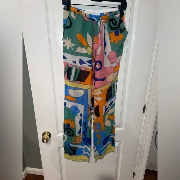 Zara Printed Flowing Two Piece Suit XS 🌸 Bloggers Favorite Sold Out! - Picture 13 of 13